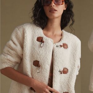 7 FOR ALL MANKIND Cozy Toggle Front Sherpa Jacket